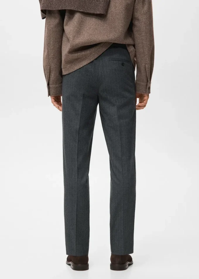 Schmal geschnittene Flanellhose Schmal geschnittene Flanellhose