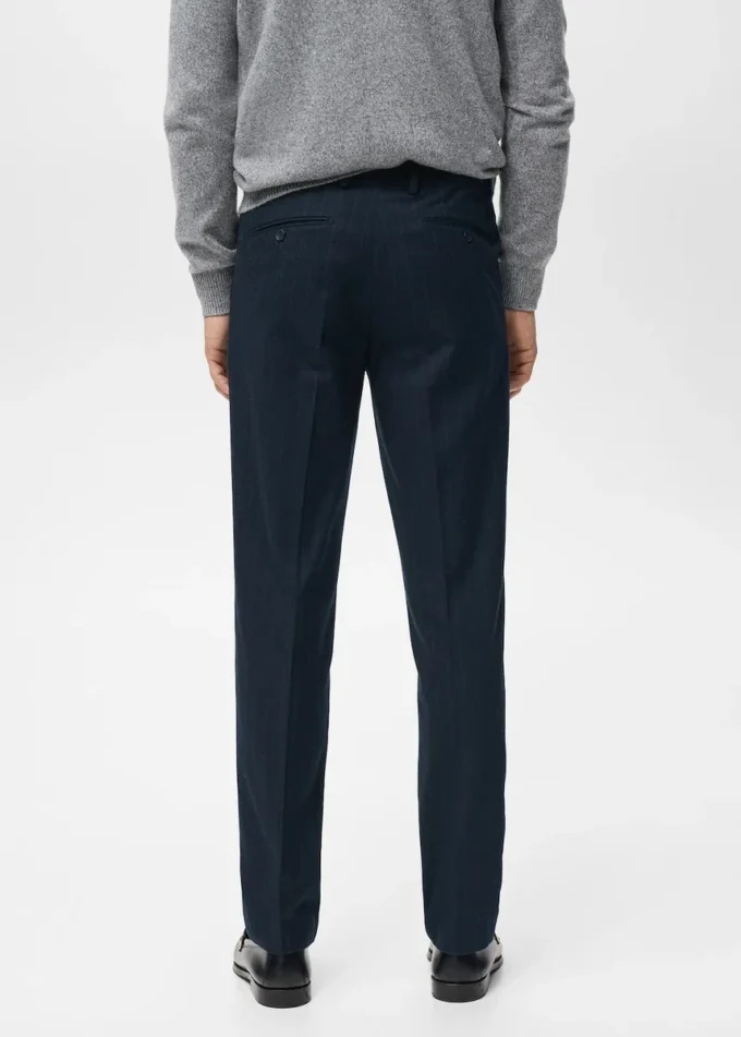 Schmal geschnittene Flanellhose Schmal geschnittene Flanellhose