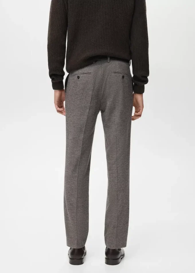Schmal geschnittene Flanellhose Schmal geschnittene Flanellhose
