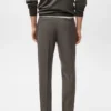 Schmal geschnittene Flanellhose Schmal geschnittene Flanellhose