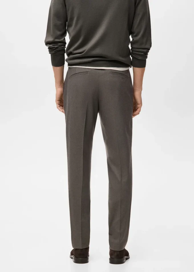 Schmal geschnittene Flanellhose Schmal geschnittene Flanellhose