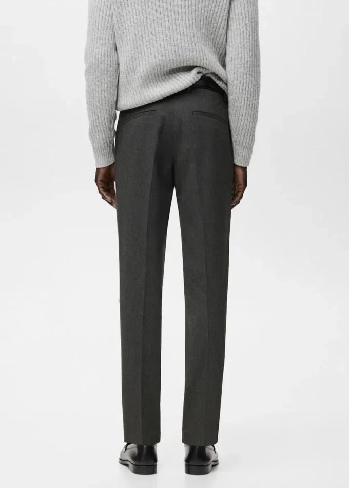 Schmal geschnittene Flanellhose Schmal geschnittene Flanellhose