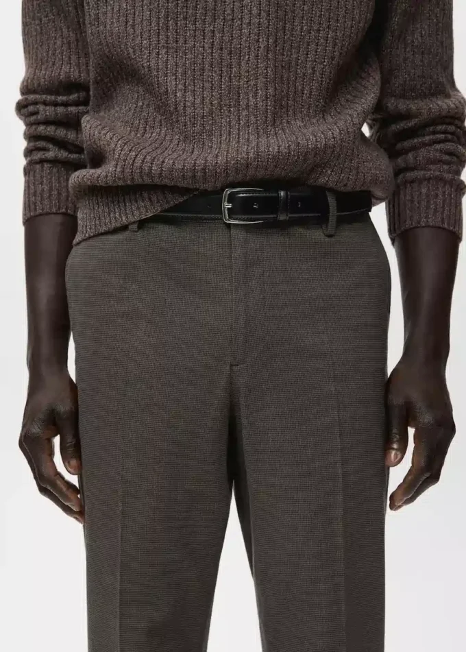 Schmal geschnittene Flanellhose Schmal geschnittene Flanellhose