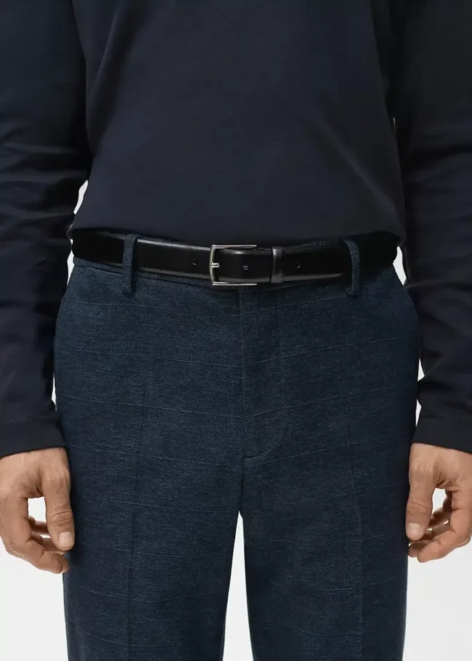 Schmal geschnittene Flanellhose Schmal geschnittene Flanellhose