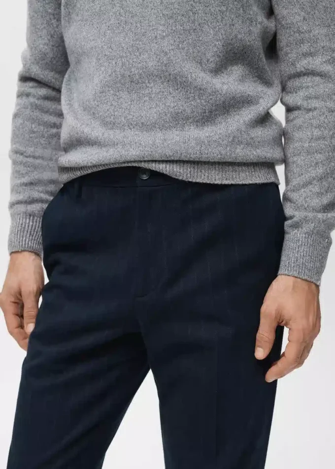 Schmal geschnittene Flanellhose Schmal geschnittene Flanellhose