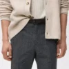 Schmal geschnittene Flanellhose Schmal geschnittene Flanellhose
