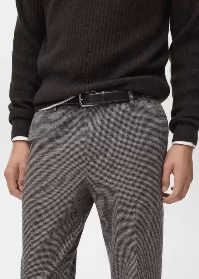 Schmal geschnittene Flanellhose Schmal geschnittene Flanellhose