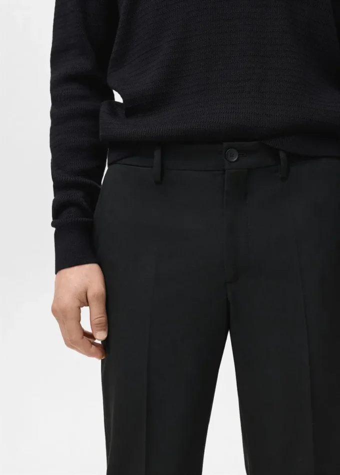 Schmal geschnittene Flanellhose Schmal geschnittene Flanellhose