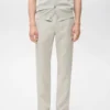 Schmal geschnittene Hose aus 100 % Leinen Schmal geschnittene Hose aus 100 % Leinen
