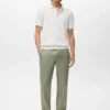 Schmal geschnittene Hose aus 100 % Leinen Schmal geschnittene Hose aus 100 % Leinen