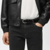 Schmal geschnittene schwarze Jan-Jeans Schmal geschnittene schwarze Jan-Jeans