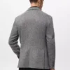 Schmal geschnittene, taillierte Jacke mit Fischgrätenmuster Schmal geschnittene, taillierte Jacke mit Fischgrätenmuster