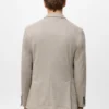 Schmal geschnittener Blazer aus melierter Wolle Schmal geschnittener Blazer aus melierter Wolle