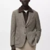 Schmal geschnittener Blazer aus Wollmischung Schmal geschnittener Blazer aus Wollmischung