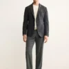 Schmal geschnittener Blazer aus Wollmischung Schmal geschnittener Blazer aus Wollmischung