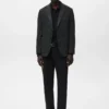 Schmal geschnittener Blazer aus Wollmischung Schmal geschnittener Blazer aus Wollmischung
