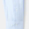 Schmal geschnittenes Anzughemd aus Twill mit Mikroprint