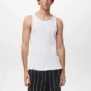 Schmal geschnittenes, geripptes Tanktop Schmal geschnittenes, geripptes Tanktop