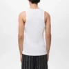 Schmal geschnittenes, geripptes Tanktop Schmal geschnittenes, geripptes Tanktop