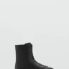 Schnürbare Lederstiefeletten Schnürbare Lederstiefeletten