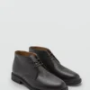 Schnürbare Lederstiefeletten Schnürbare Lederstiefeletten