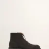 Schnürbare Lederstiefeletten Schnürbare Lederstiefeletten