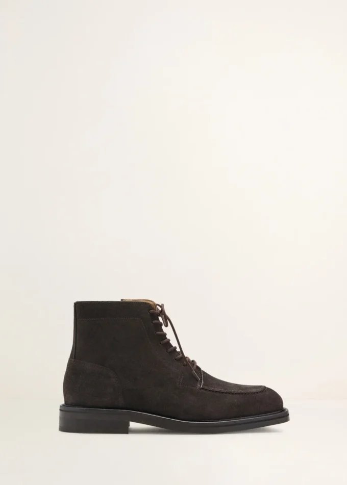 Schnürbare Lederstiefeletten Schnürbare Lederstiefeletten