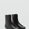 Schnürbare Lederstiefeletten Schnürbare Lederstiefeletten