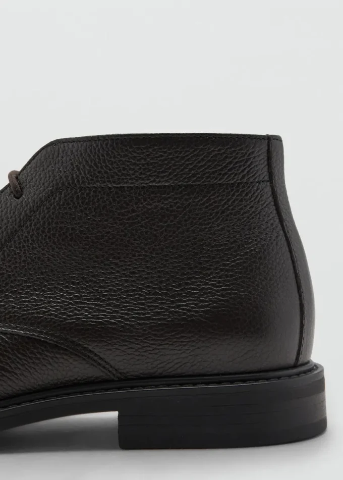 Schnürbare Lederstiefeletten Schnürbare Lederstiefeletten