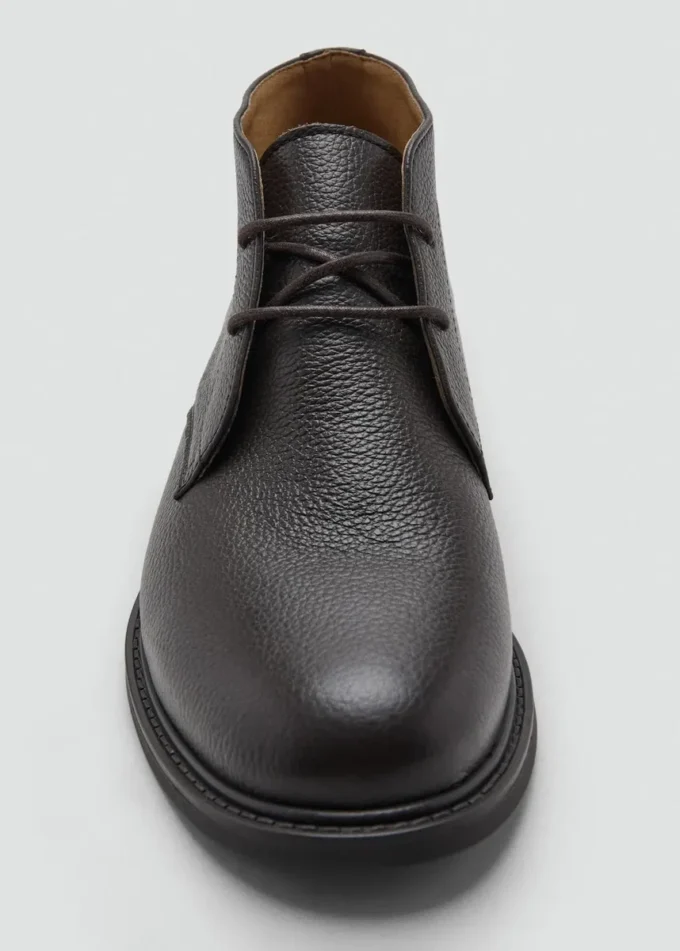 Schnürbare Lederstiefeletten Schnürbare Lederstiefeletten