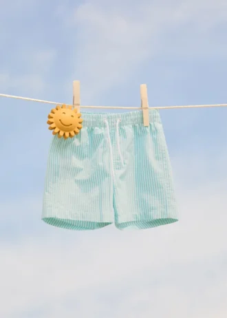 Seersucker-Streifen-Badehose