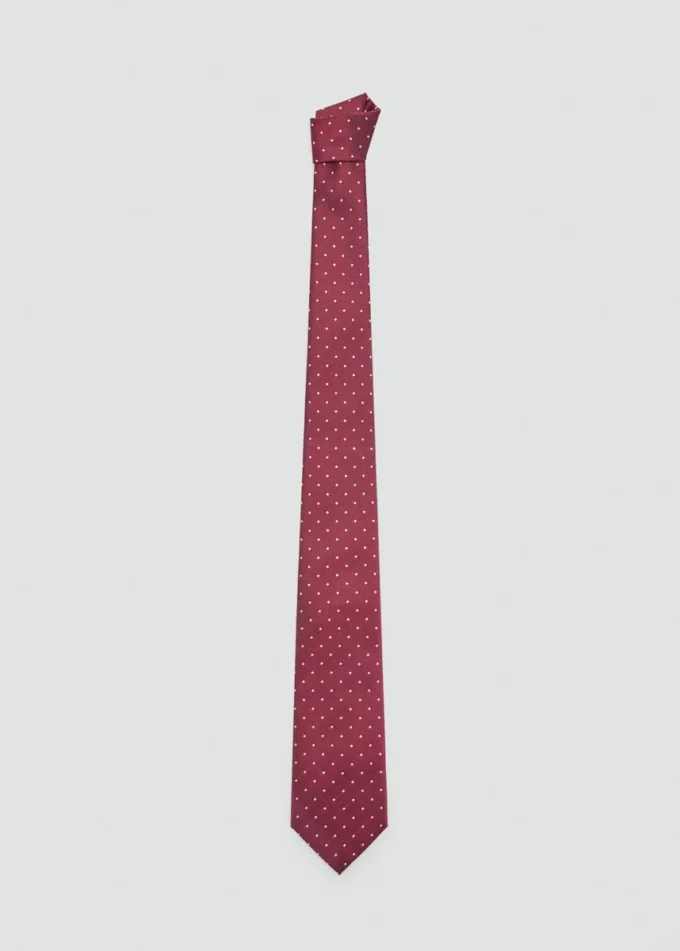 Seidenkrawatte mit Polka-Dot-Muster Seidenkrawatte mit Polka-Dot-Muster