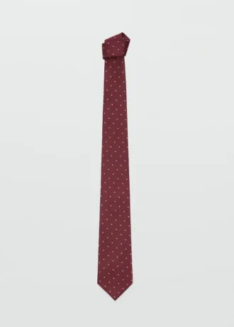 Seidenkrawatte mit Polka-Dot-Muster