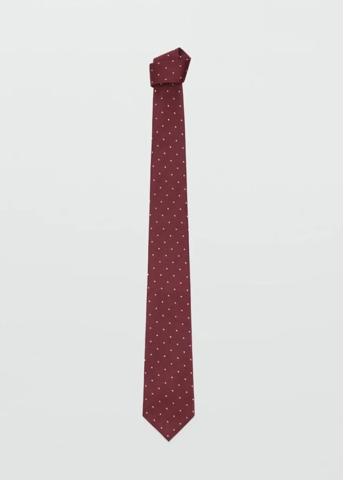 Seidenkrawatte mit Polka-Dot-Muster Seidenkrawatte mit Polka-Dot-Muster