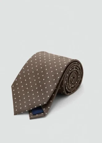 Seidenkrawatte mit Polka-Dot-Muster