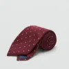 Seidenkrawatte mit Polka-Dot-Muster Seidenkrawatte mit Polka-Dot-Muster