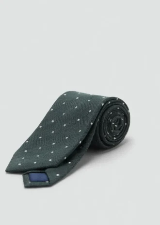 Seidenkrawatte mit Polka-Dot-Muster