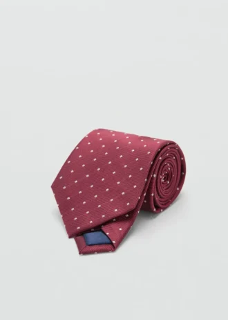Seidenkrawatte mit Polka-Dot-Muster