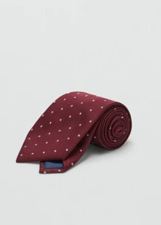 Seidenkrawatte mit Polka-Dot-Muster