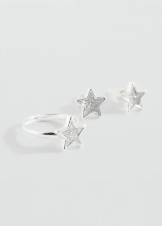 Set aus Halsband, Ohrringen und Ring
