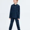 Set aus langen Pyjamas mit Karomuster Set aus langen Pyjamas mit Karomuster