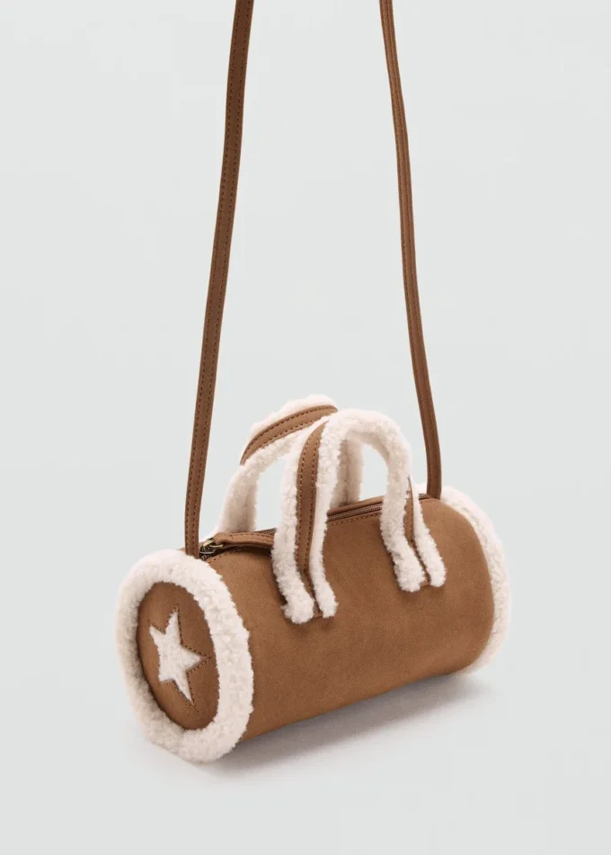 Shearling-Sternentasche