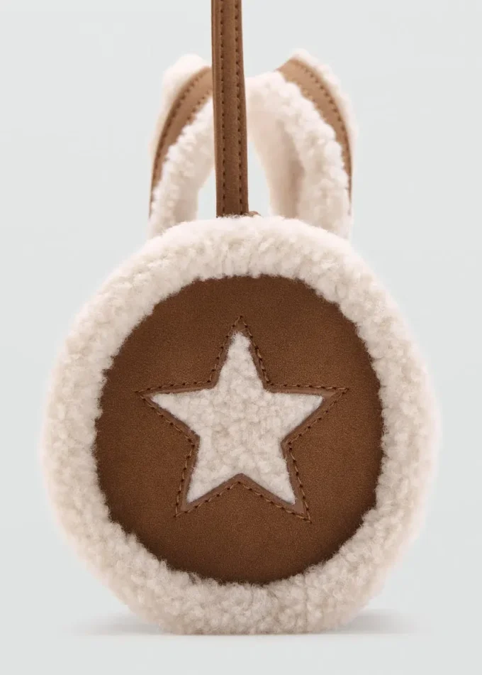 Shearling-Sternentasche