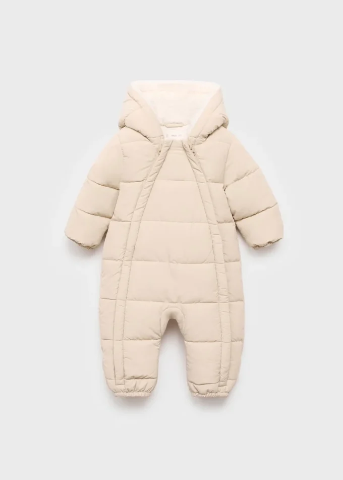 Sherpa-Jumpsuit mit Kapuze Sherpa-Jumpsuit mit Kapuze