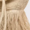 Shopper-Tasche aus Naturfaser mit Quasten