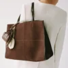 Shopper-Tasche aus Wildleder