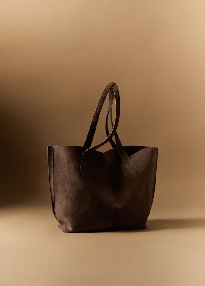 Shopper-Tasche aus Wildleder Shopper-Tasche aus Wildleder