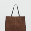 Shopper-Tasche aus Wildleder