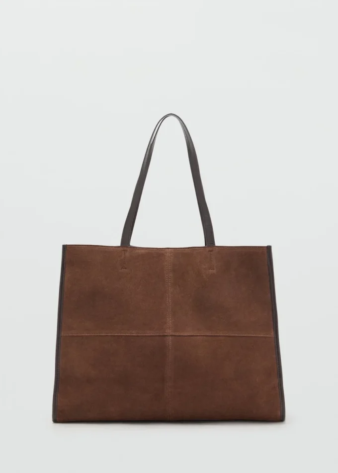 Shopper-Tasche aus Wildleder