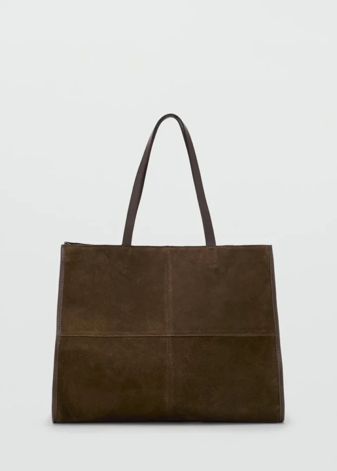 Shopper-Tasche aus Wildleder